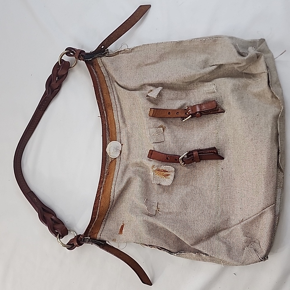 Dooney & Bourke Leather Handle, Zipper, Snaps, Lining Handbag Purse Parts